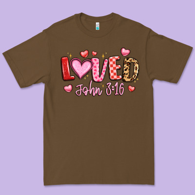 Loved John 3 16 Premium Tee Designed By Lillyallendesigns