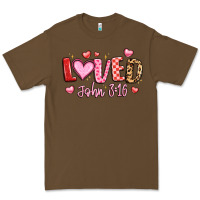Cacao loved john 3 16 Premium Tee - LillyAllenDesigns