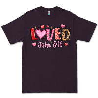Plum loved john 3 16 Premium Tee - LillyAllenDesigns