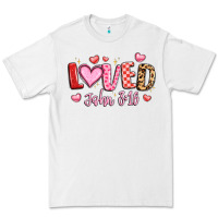 White loved john 3 16 Premium Tee - LillyAllenDesigns
