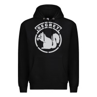 Black Secret Squirrel Premium Hoodie - linhVisuals
