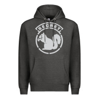 Charcoal Heather Secret Squirrel Premium Hoodie - linhVisuals