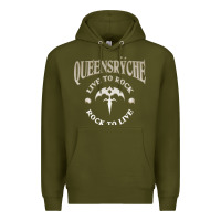 Army Green ‘Qüëënsrÿche Live To ock Premium Hoodie - linhVisuals