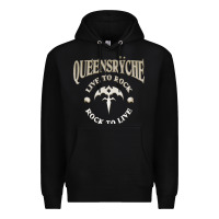 Black ‘Qüëënsrÿche Live To ock Premium Hoodie - linhVisuals