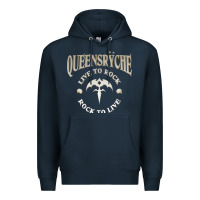 Navy ‘Qüëënsrÿche Live To ock Premium Hoodie - linhVisuals