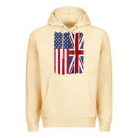 Pina Colada united states with united kingdom flag mix us and uk union jack Premium Hoodie - linhVisuals