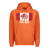Carrot us eh american canadian flag canada day leaf with usa flag inside Premium Hoodie - linhVisuals