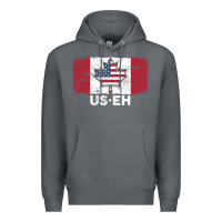 Rock us eh american canadian flag canada day leaf with usa flag inside Premium Hoodie - linhVisuals