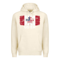 Tofu us eh american canadian flag canada day leaf with usa flag inside Premium Hoodie - linhVisuals