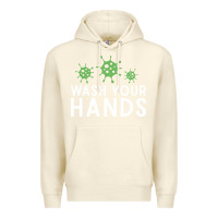 Sandshell wash your hands green germs graphic Premium Hoodie - linhVisuals