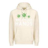 Tofu wash your hands green germs graphic Premium Hoodie - linhVisuals