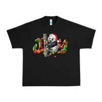 Black panda joy christmas Urban Heavy Tee - LillyAllenDesigns