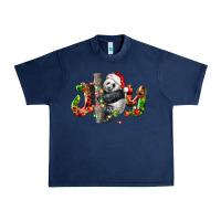 Navy panda joy christmas Urban Heavy Tee - LillyAllenDesigns