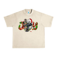 Sandshell panda joy christmas Urban Heavy Tee - LillyAllenDesigns