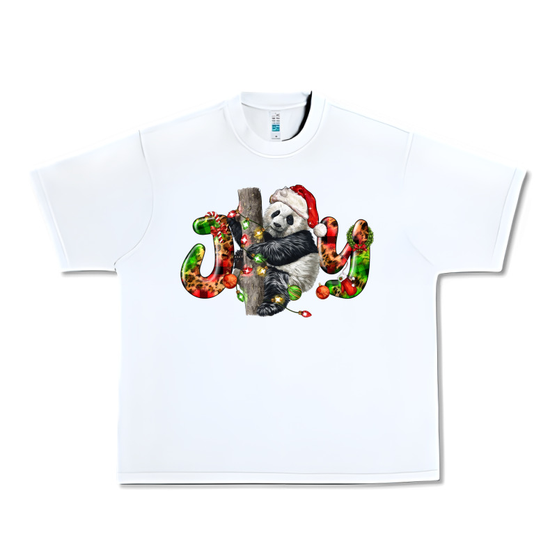 Panda Joy Christmas Urban Heavy Tee by LillyAllenDesigns | Teevron