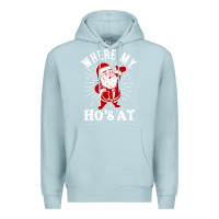 Blue Mist where my ho's at funny santa christmas pun naughty xmas humor gift Premium Hoodie - linhVisuals