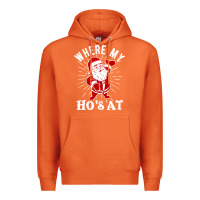 Carrot where my ho's at funny santa christmas pun naughty xmas humor gift Premium Hoodie - linhVisuals