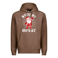 Chestnut where my ho's at funny santa christmas pun naughty xmas humor gift Premium Hoodie - linhVisuals