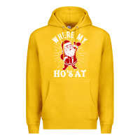 Lemon where my ho's at funny santa christmas pun naughty xmas humor gift Premium Hoodie - linhVisuals