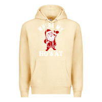 Pina Colada where my ho's at funny santa christmas pun naughty xmas humor gift Premium Hoodie - linhVisuals
