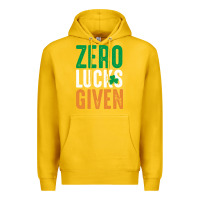 Lemon zero lucks given funny st patricks day joke quote lucky shamrock irela Premium Hoodie - linhVisuals