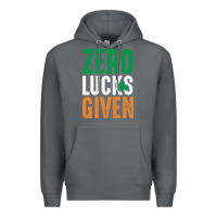 Rock zero lucks given funny st patricks day joke quote lucky shamrock irela Premium Hoodie - linhVisuals