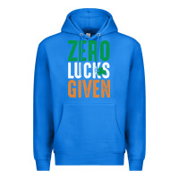 True Royal zero lucks given funny st patricks day joke quote lucky shamrock irela Premium Hoodie - linhVisuals