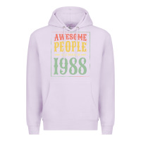 Lilac vintage 1988 awesome people are born in 1988 31st birthday gift for me Premium Hoodie - linhVisuals