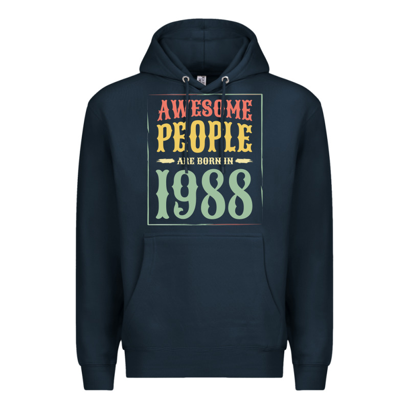 Vintage 1988 Awesome People Are Born In 1988 31st Birthday Gift For Me Premium Hoodie by linhVisuals | Teevron