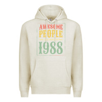 Oatmeal Heather vintage 1988 awesome people are born in 1988 31st birthday gift for me Premium Hoodie - linhVisuals
