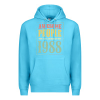 Ocean Blue vintage 1988 awesome people are born in 1988 31st birthday gift for me Premium Hoodie - linhVisuals