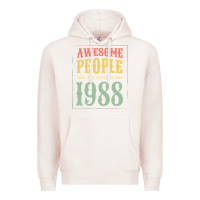 Pale Pink vintage 1988 awesome people are born in 1988 31st birthday gift for me Premium Hoodie - linhVisuals