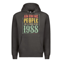 Smoke vintage 1988 awesome people are born in 1988 31st birthday gift for me Premium Hoodie - linhVisuals