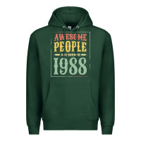 Sports Green vintage 1988 awesome people are born in 1988 31st birthday gift for me Premium Hoodie - linhVisuals