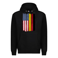 Black united states with germany flag mix us and german country flags Premium Hoodie - linhVisuals