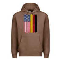 Chestnut united states with germany flag mix us and german country flags Premium Hoodie - linhVisuals