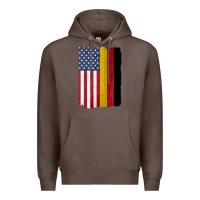 Coffee united states with germany flag mix us and german country flags Premium Hoodie - linhVisuals