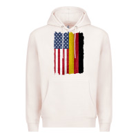 Pale Pink united states with germany flag mix us and german country flags Premium Hoodie - linhVisuals