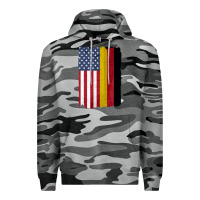 Slate Camo united states with germany flag mix us and german country flags Premium Hoodie - linhVisuals