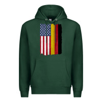 Sports Green united states with germany flag mix us and german country flags Premium Hoodie - linhVisuals