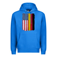 True Royal united states with germany flag mix us and german country flags Premium Hoodie - linhVisuals