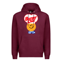 Burgundy burger chef Premium Hoodie - linhVisuals
