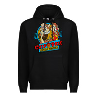 Black chip and dale anime character Premium Hoodie - linhVisuals