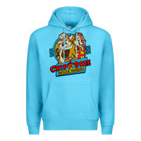 Ocean Blue chip and dale anime character Premium Hoodie - linhVisuals