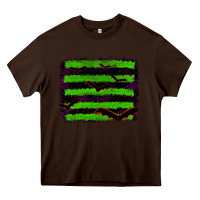 Chocolate Brown halloween with bat backround Heavy Core Tee - RanaPortraitStore