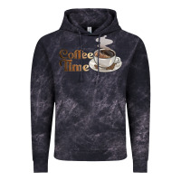 Cloud Black coffee time Vintage Hoodie - BarkalooDesign