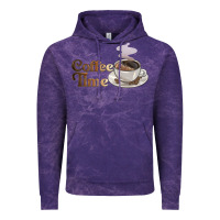 Cloud Purple coffee time Vintage Hoodie - BarkalooDesign