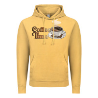 Vintage Mustard coffee time Vintage Hoodie - BarkalooDesign