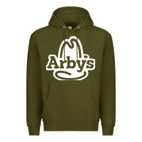 Army Green fastfood restauran Premium Hoodie - linhVisuals