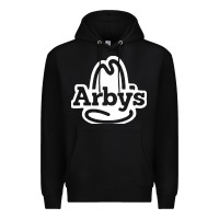 Black fastfood restauran Premium Hoodie - linhVisuals